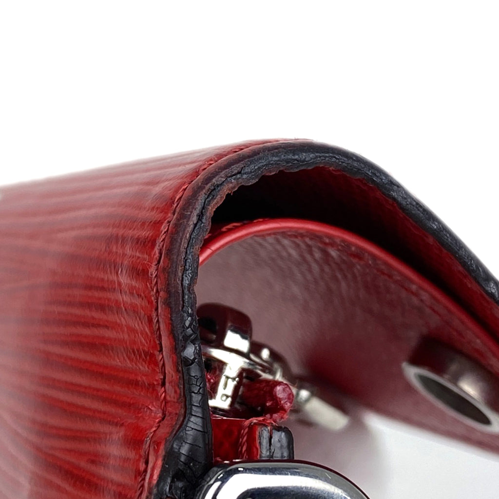 ルイ・ヴィトン CH.CP ウォレット シュプリーム Supreme チェーン 三つ折り財布 エピ レッド M67755 メンズ 【中古】brbag