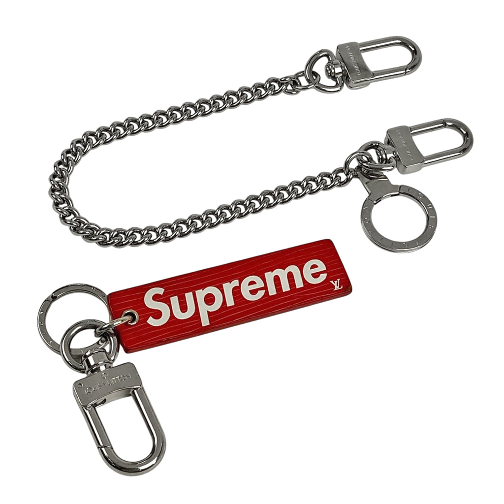 ルイ・ヴィトン CH.CP ウォレット シュプリーム Supreme チェーン 三つ折り財布 エピ レッド M67755 メンズ 【中古】brbag