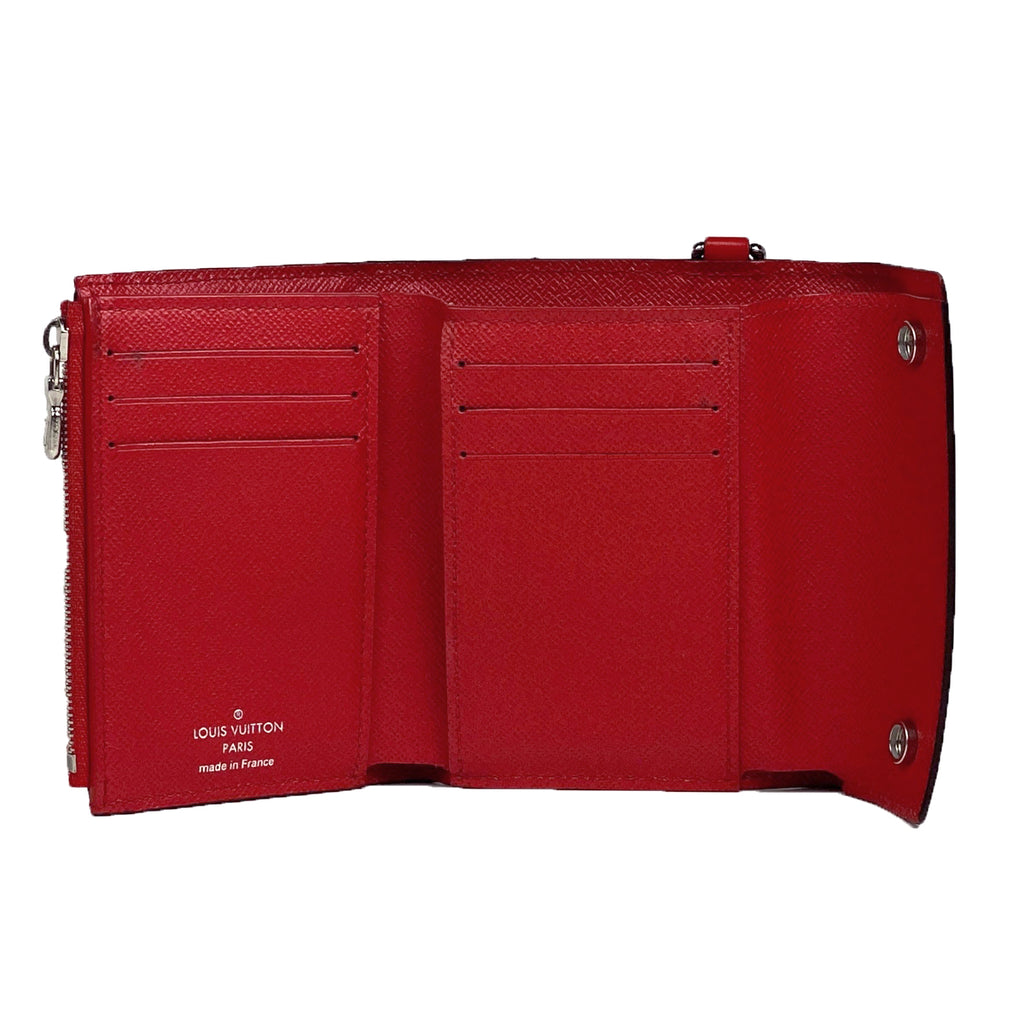 ルイ・ヴィトン CH.CP ウォレット シュプリーム Supreme チェーン 三つ折り財布 エピ レッド M67755 メンズ 【中古】brbag