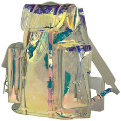 ルイ・ヴィトン クリストファー GM モノグラムプリズム エンボス リュック PVC クリア アイボリー M44766 レディース 【中古】brbag