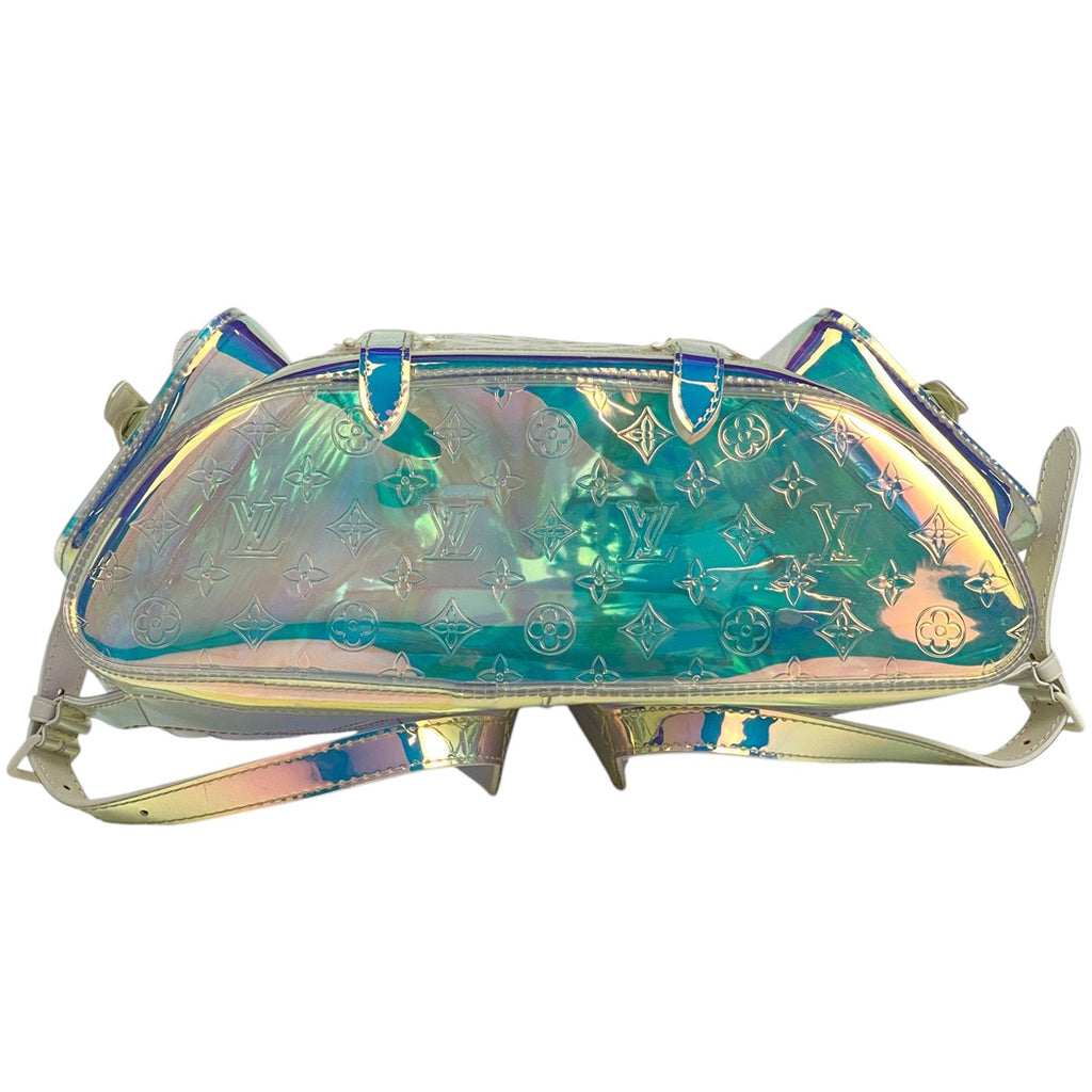 ルイ・ヴィトン クリストファー GM モノグラムプリズム エンボス リュック PVC クリア アイボリー M44766 レディース 【中古】brbag