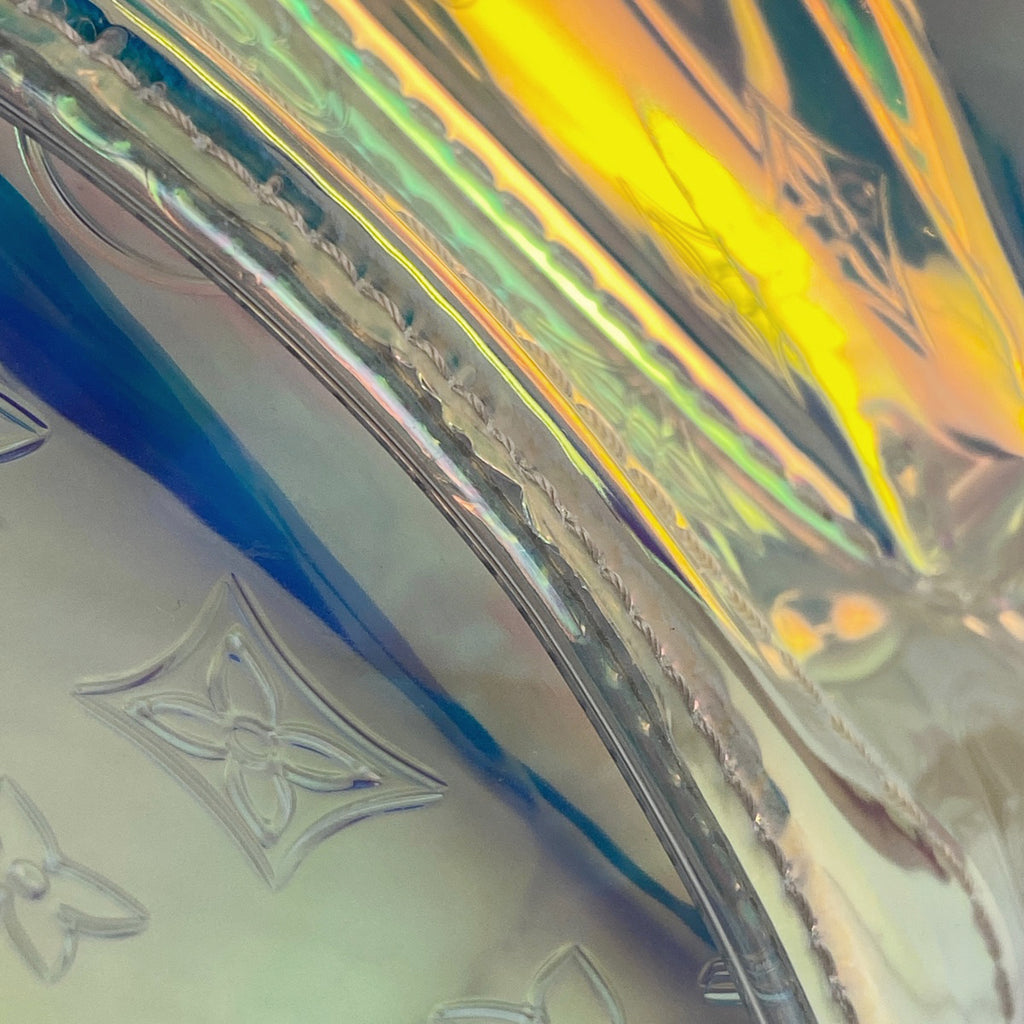 ルイ・ヴィトン クリストファー GM モノグラムプリズム エンボス リュック PVC クリア アイボリー M44766 レディース 【中古】brbag