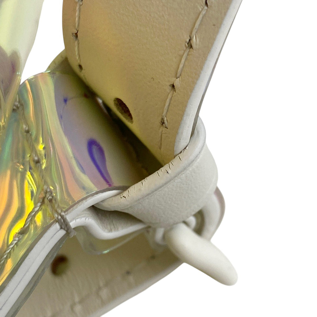 ルイ・ヴィトン クリストファー GM モノグラムプリズム エンボス リュック PVC クリア アイボリー M44766 レディース 【中古】brbag