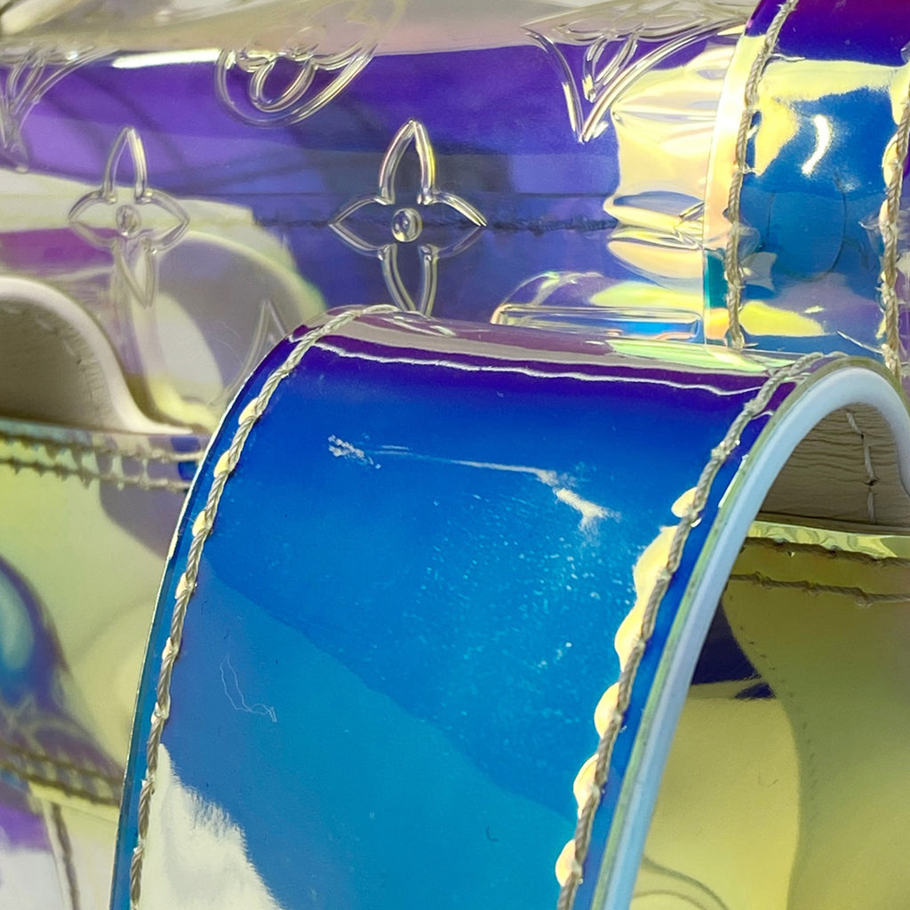 ルイ・ヴィトン クリストファー GM モノグラムプリズム エンボス リュック PVC クリア アイボリー M44766 レディース 【中古】brbag