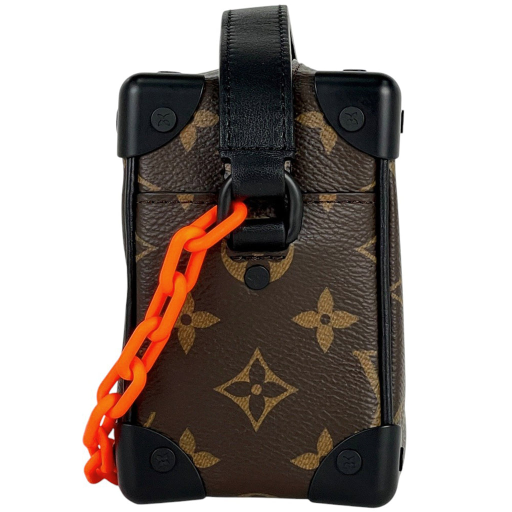 ルイ・ヴィトン ミニ ソフトトランク ソーラーレイ チェーン ショルダーバッグ モノグラム ブラウン オレンジ M44480 メンズ 【中古】brbag