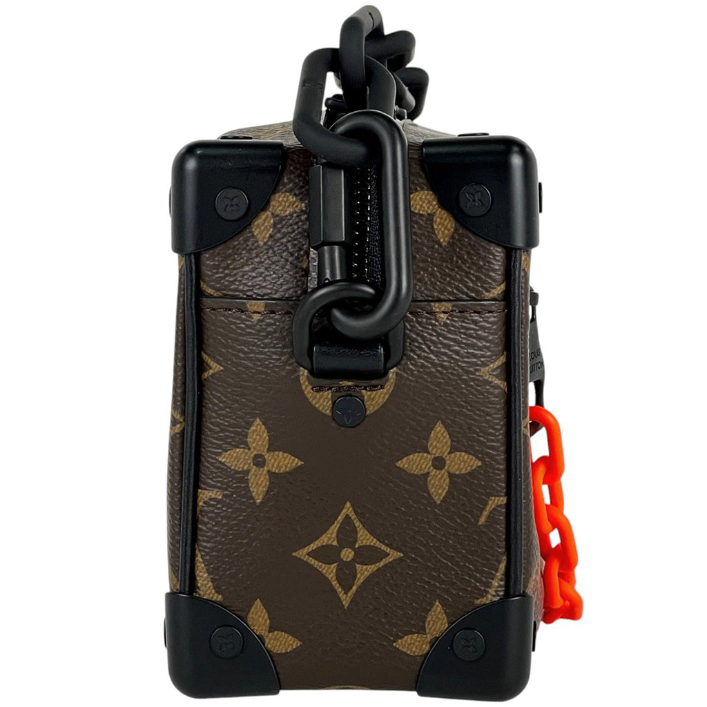 ルイ・ヴィトン ミニ ソフトトランク ソーラーレイ チェーン ショルダーバッグ モノグラム ブラウン オレンジ M44480 メンズ 【中古】brbag