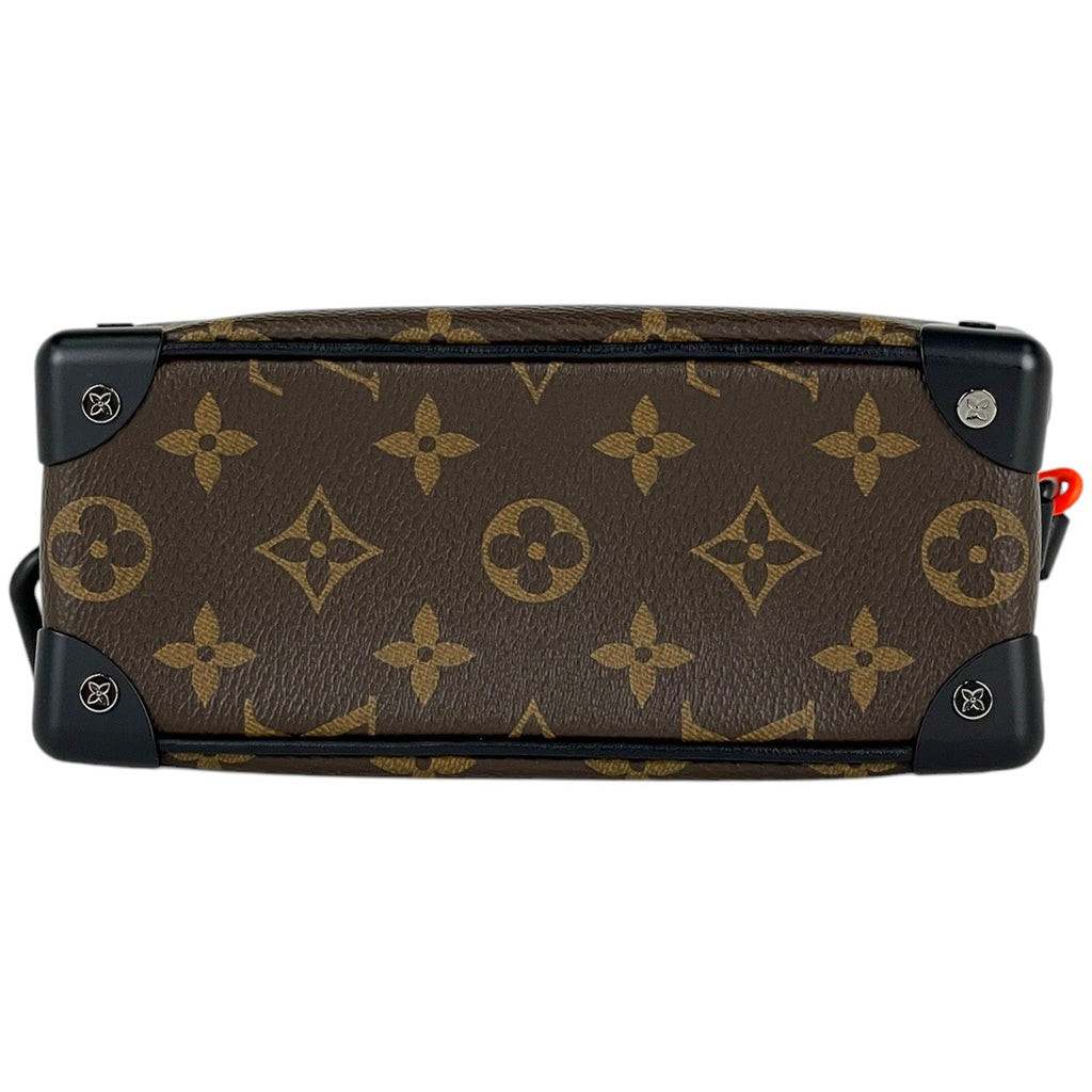 ルイ・ヴィトン ミニ ソフトトランク ソーラーレイ チェーン ショルダーバッグ モノグラム ブラウン オレンジ M44480 メンズ 【中古】brbag