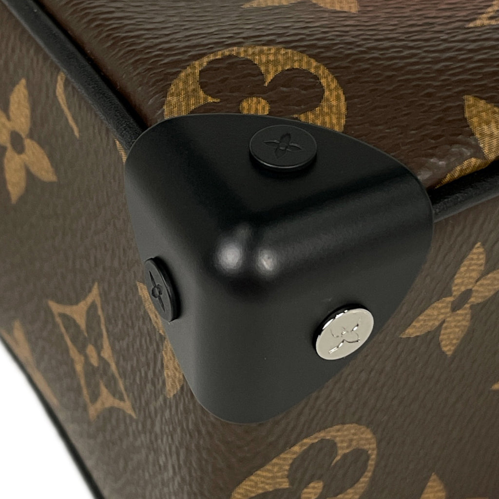 ルイ・ヴィトン ミニ ソフトトランク ソーラーレイ チェーン ショルダーバッグ モノグラム ブラウン オレンジ M44480 メンズ 【中古】brbag