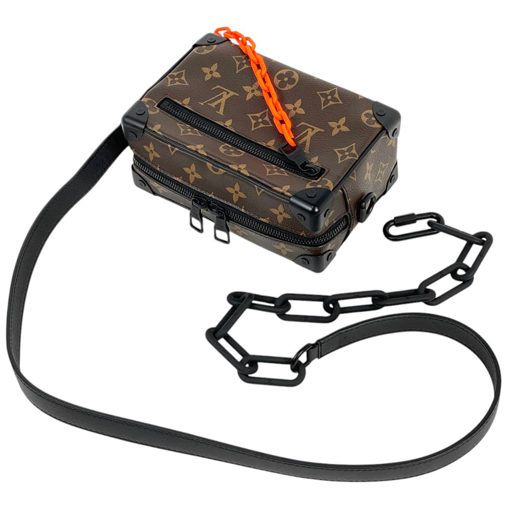 ルイ・ヴィトン ミニ ソフトトランク ソーラーレイ チェーン ショルダーバッグ モノグラム ブラウン オレンジ M44480 メンズ 【中古】brbag