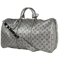 ルイ・ヴィトン キーポル バンドリエール50 モノグラムリフレクト 2WAY ショルダーバッグ ボストンバッグ モノグラム シルバー M43848 レディース 【中古】brbag