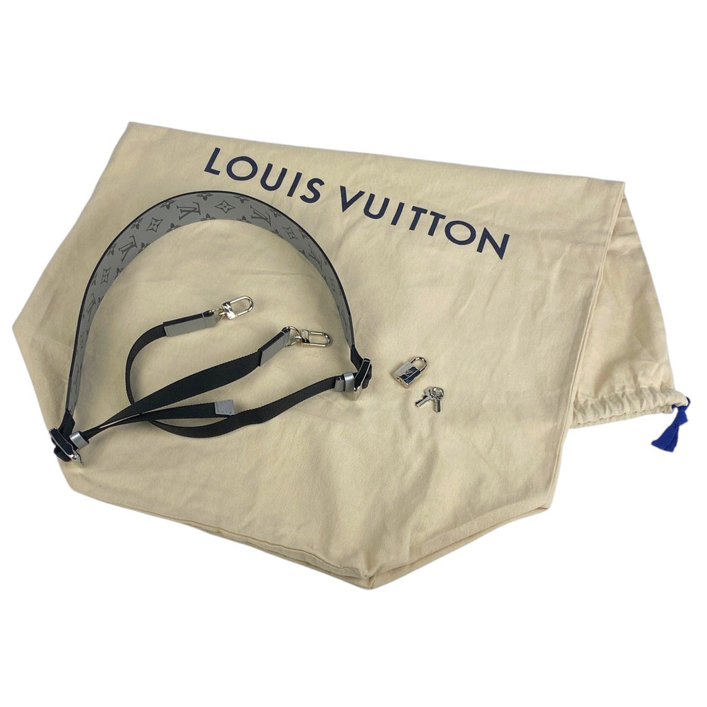 ルイ・ヴィトン キーポル バンドリエール50 モノグラムリフレクト 2WAY ショルダーバッグ ボストンバッグ モノグラム シルバー M43848 レディース 【中古】brbag