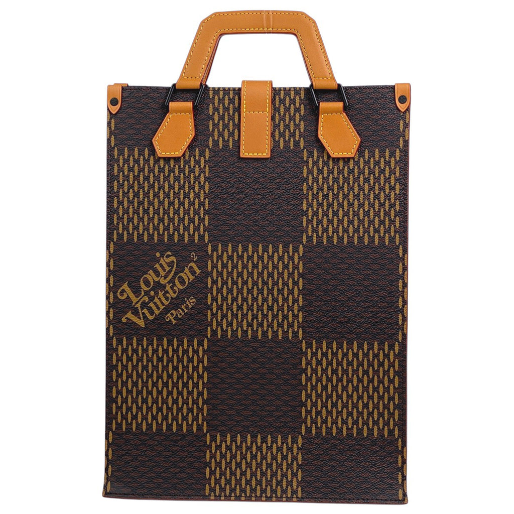 ルイ・ヴィトン ミニトート ヴァージルアブロー NIGO 2WAY ショルダーバッグ ジャイアント トートバッグ ダミエ ブラウン N40355 レディース 【中古】brbag