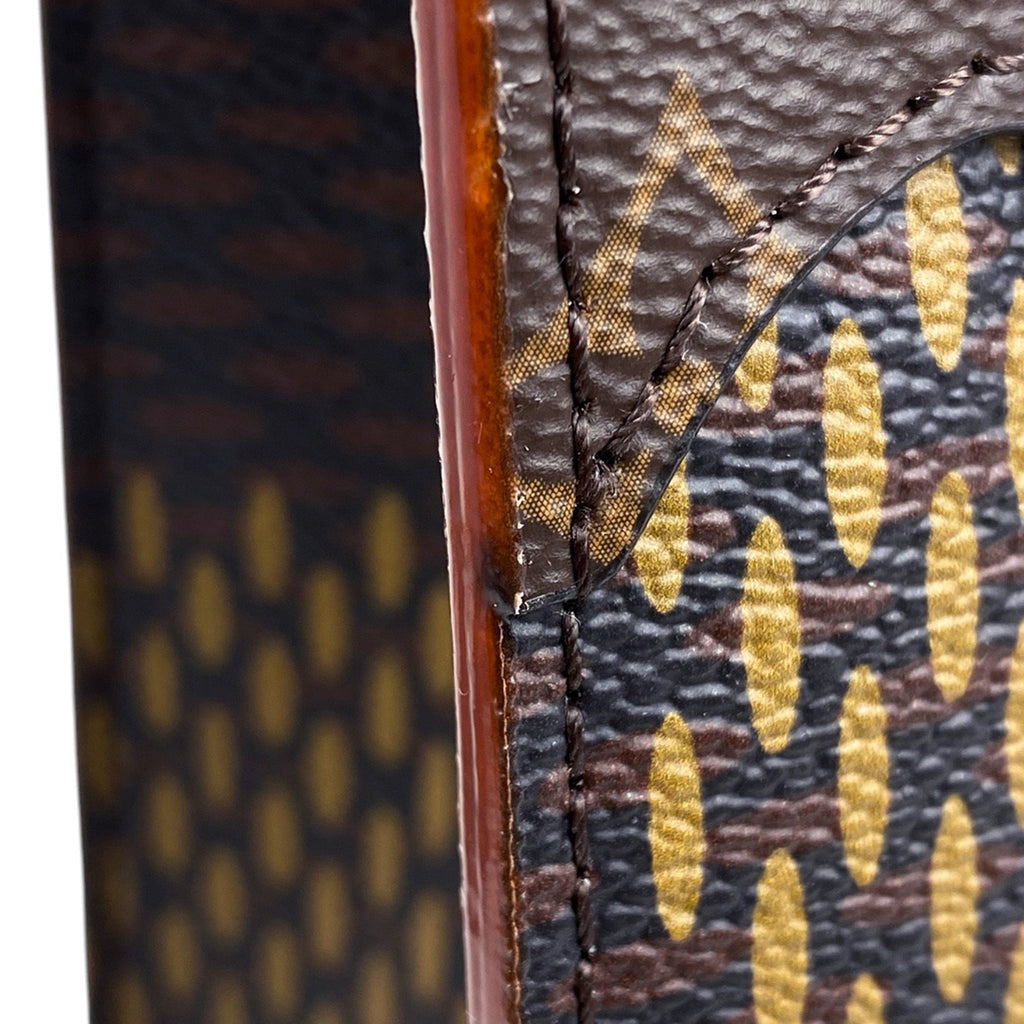 ルイ・ヴィトン ミニトート ヴァージルアブロー NIGO 2WAY ショルダーバッグ ジャイアント トートバッグ ダミエ ブラウン N40355 レディース 【中古】brbag