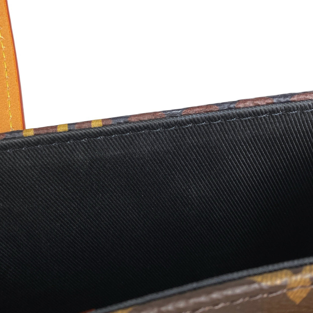 ルイ・ヴィトン ミニトート ヴァージルアブロー NIGO 2WAY ショルダーバッグ ジャイアント トートバッグ ダミエ ブラウン N40355 レディース 【中古】brbag