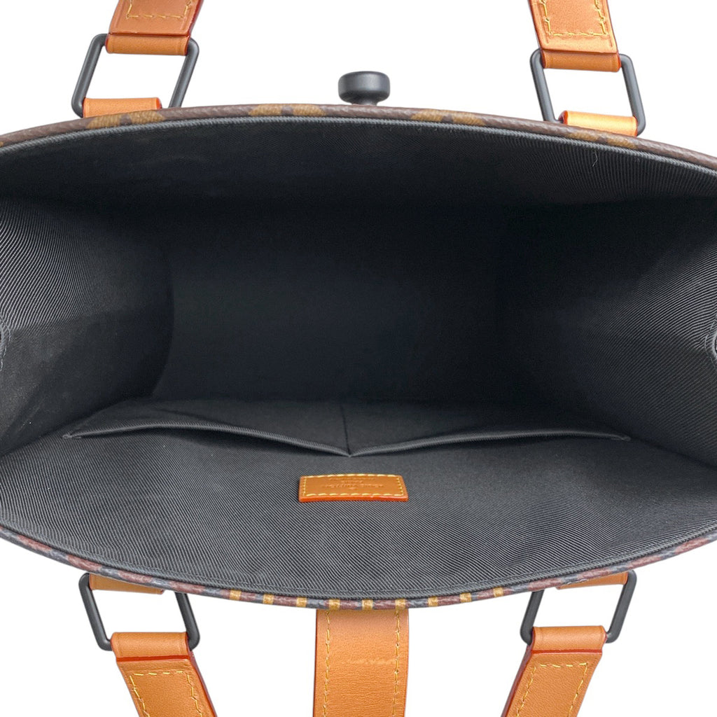 ルイ・ヴィトン ミニトート ヴァージルアブロー NIGO 2WAY ショルダーバッグ ジャイアント トートバッグ ダミエ ブラウン N40355 レディース 【中古】brbag