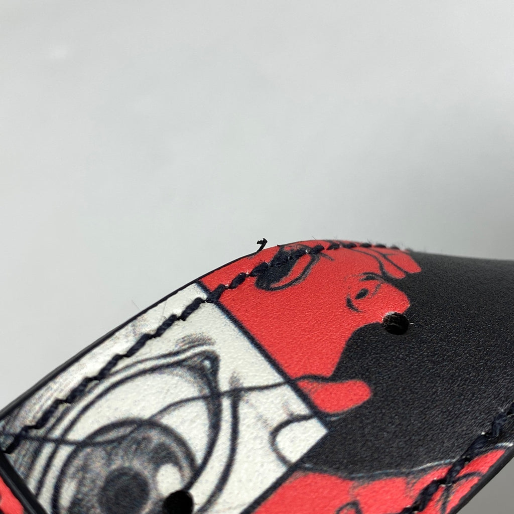 プラダ コミックプリント ボディバッグ ウエストバッグ ロゴ ボディバッグ レザー ネロ(ブラック) マルチカラー 2VL006 レディース 【中古】brbag