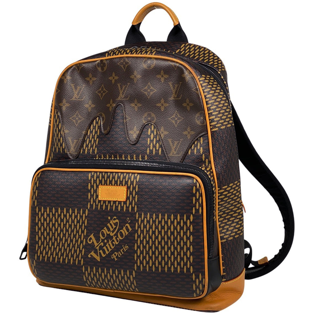 ルイ・ヴィトン バックパック ダミエジャイアント NIGO LV スクエアード リュック ダミエ ブラウン N40380 メンズ 【中古】brbag
