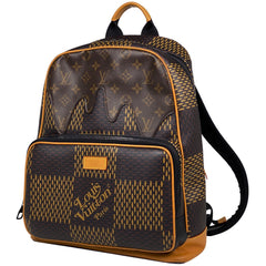 ルイ・ヴィトン バックパック ダミエジャイアント NIGO LV スクエアード リュック ダミエ ブラウン N40380 メンズ 【中古】brbag