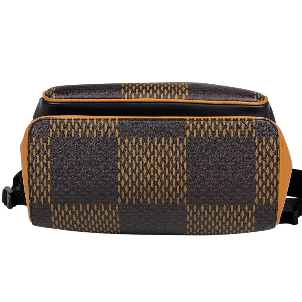ルイ・ヴィトン バックパック ダミエジャイアント NIGO LV スクエアード リュック ダミエ ブラウン N40380 メンズ 【中古】brbag