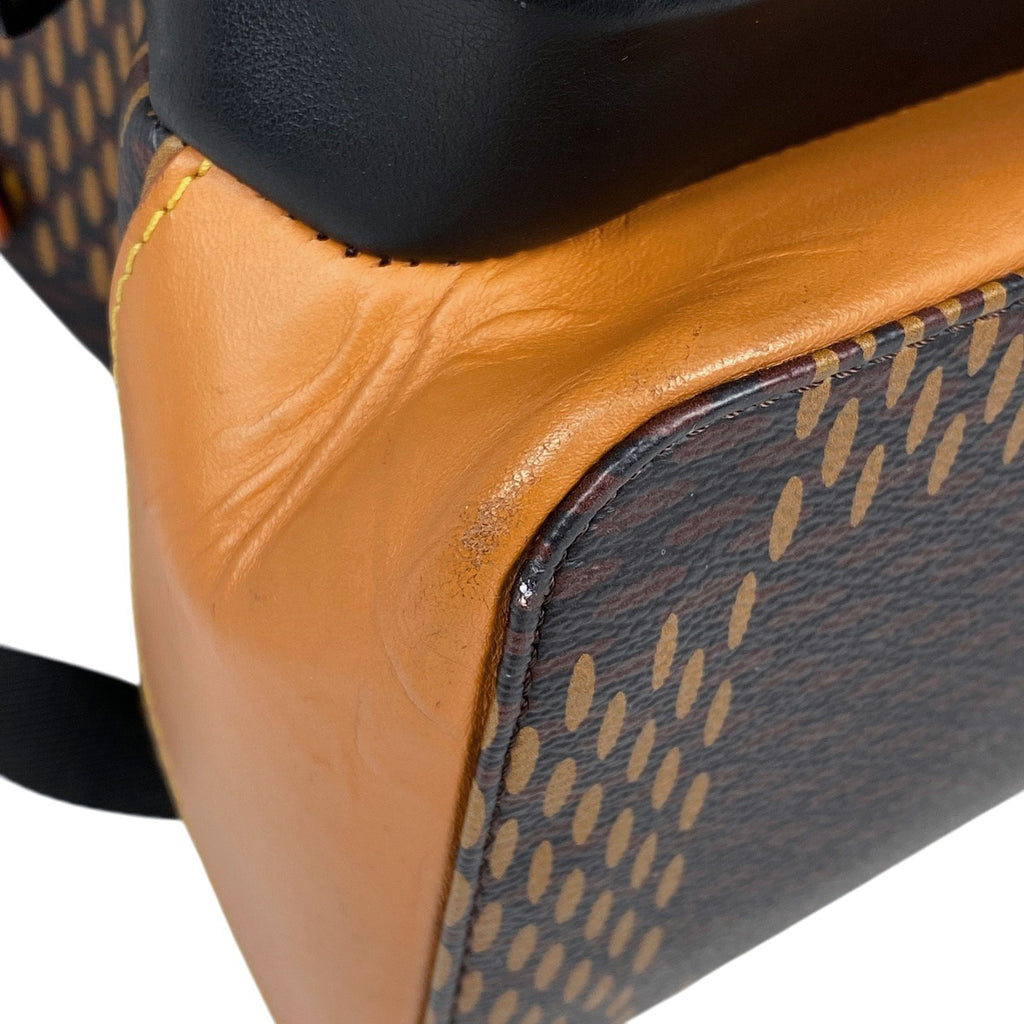 ルイ・ヴィトン バックパック ダミエジャイアント NIGO LV スクエアード リュック ダミエ ブラウン N40380 メンズ 【中古】brbag