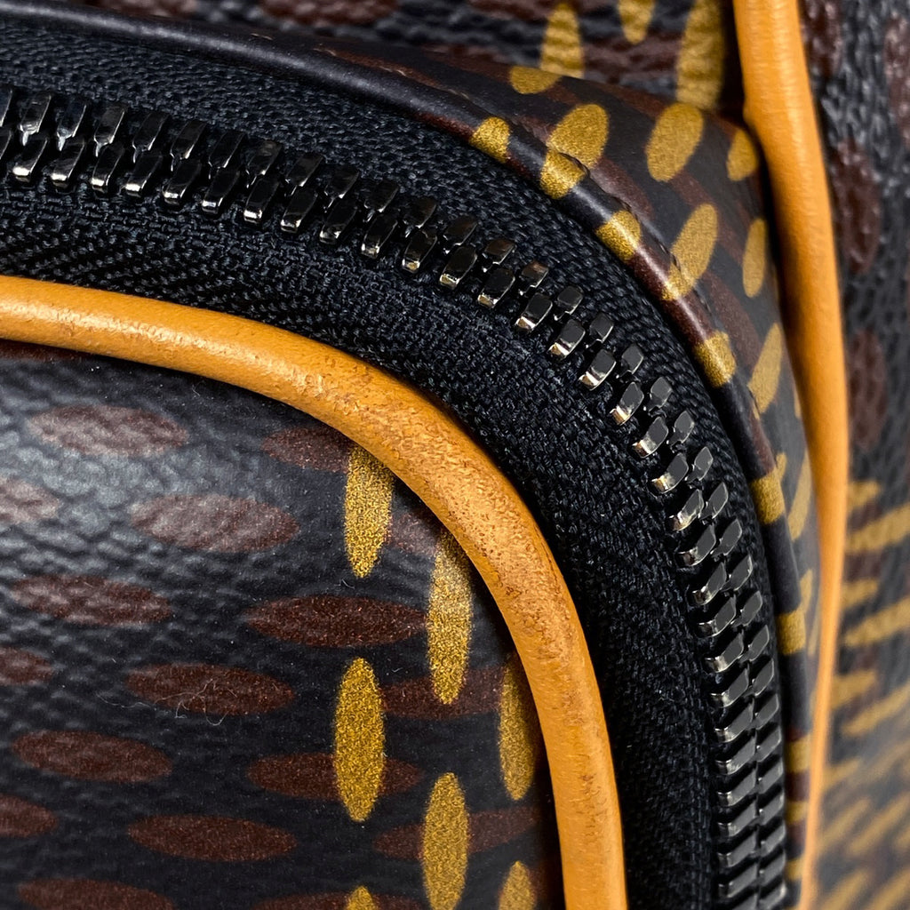 ルイ・ヴィトン バックパック ダミエジャイアント NIGO LV スクエアード リュック ダミエ ブラウン N40380 メンズ 【中古】brbag