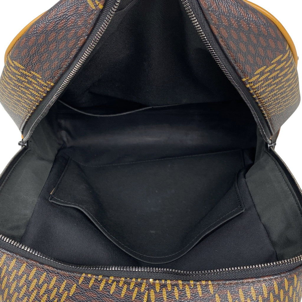 ルイ・ヴィトン バックパック ダミエジャイアント NIGO LV スクエアード リュック ダミエ ブラウン N40380 メンズ 【中古】brbag