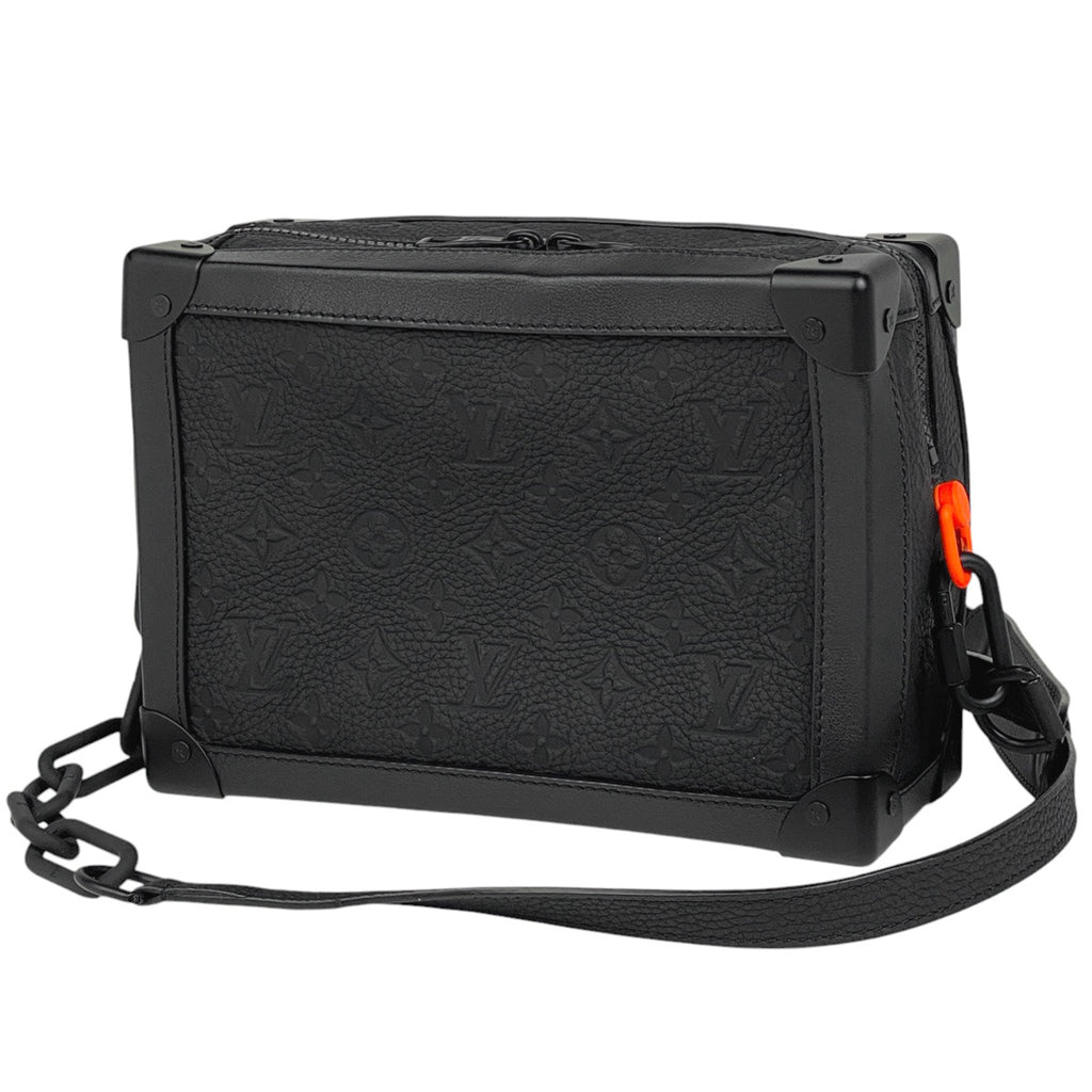 ルイ・ヴィトン ソフトトランク チェーン モノグラム 斜め掛け ショルダーバッグ トリヨン ノワール M53288 メンズ 【中古】brbag