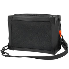 ルイ・ヴィトン ソフトトランク チェーン モノグラム 斜め掛け ショルダーバッグ トリヨン ノワール M53288 メンズ 【中古】brbag