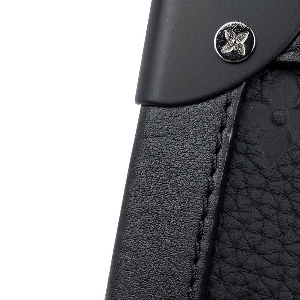 ルイ・ヴィトン ソフトトランク チェーン モノグラム 斜め掛け ショルダーバッグ トリヨン ノワール M53288 メンズ 【中古】brbag