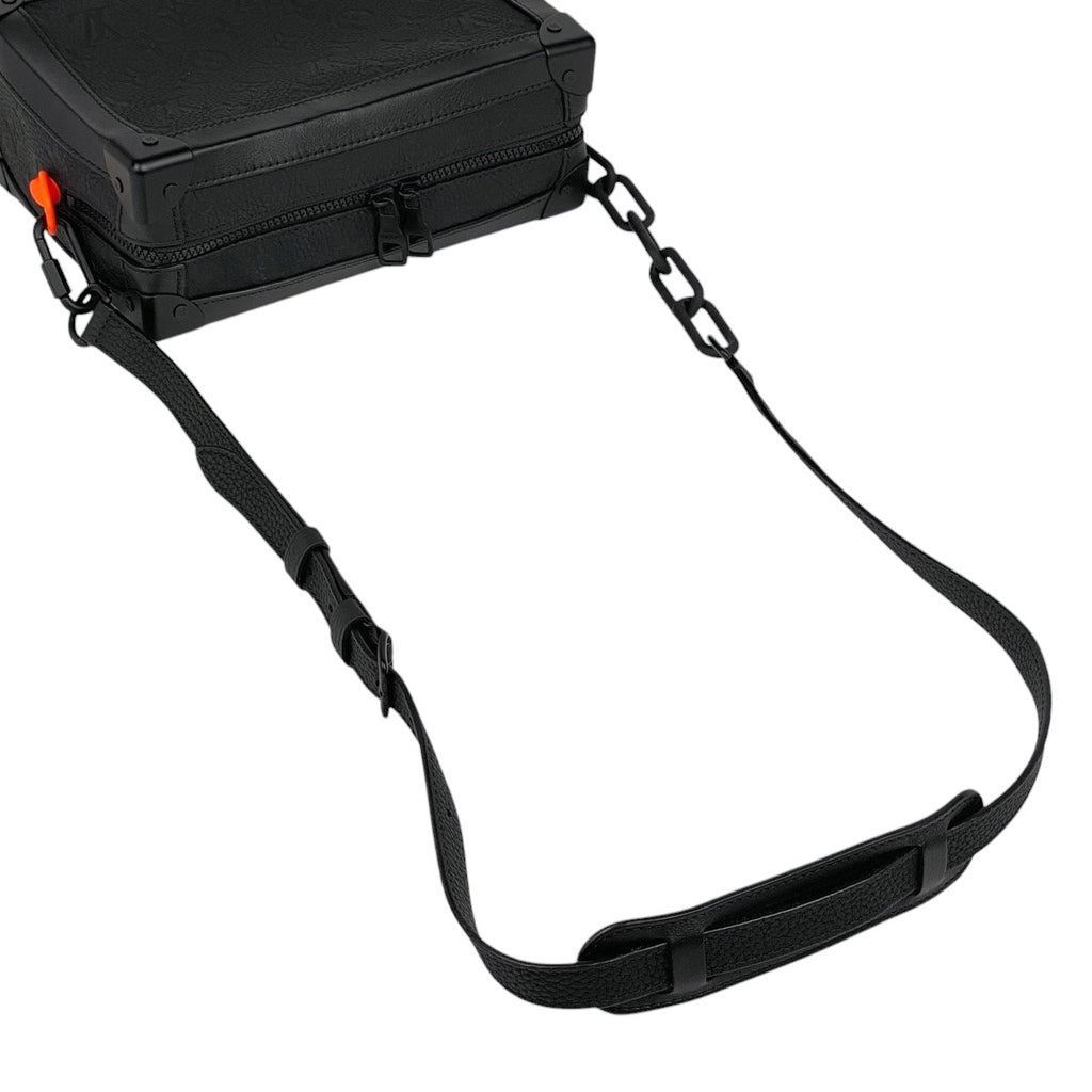 ルイ・ヴィトン ソフトトランク チェーン モノグラム 斜め掛け ショルダーバッグ トリヨン ノワール M53288 メンズ 【中古】brbag