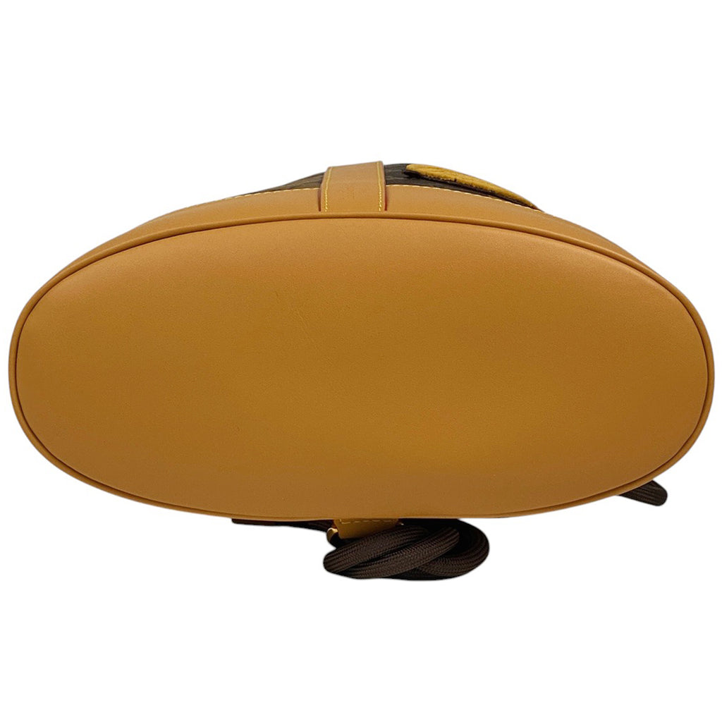 ルイ・ヴィトン ランドネ メッセンジャー モノグラムストライプ NIGO 巾着型 ショルダーバッグ モノグラム ブラウン M45968 メンズ 【中古】brbag