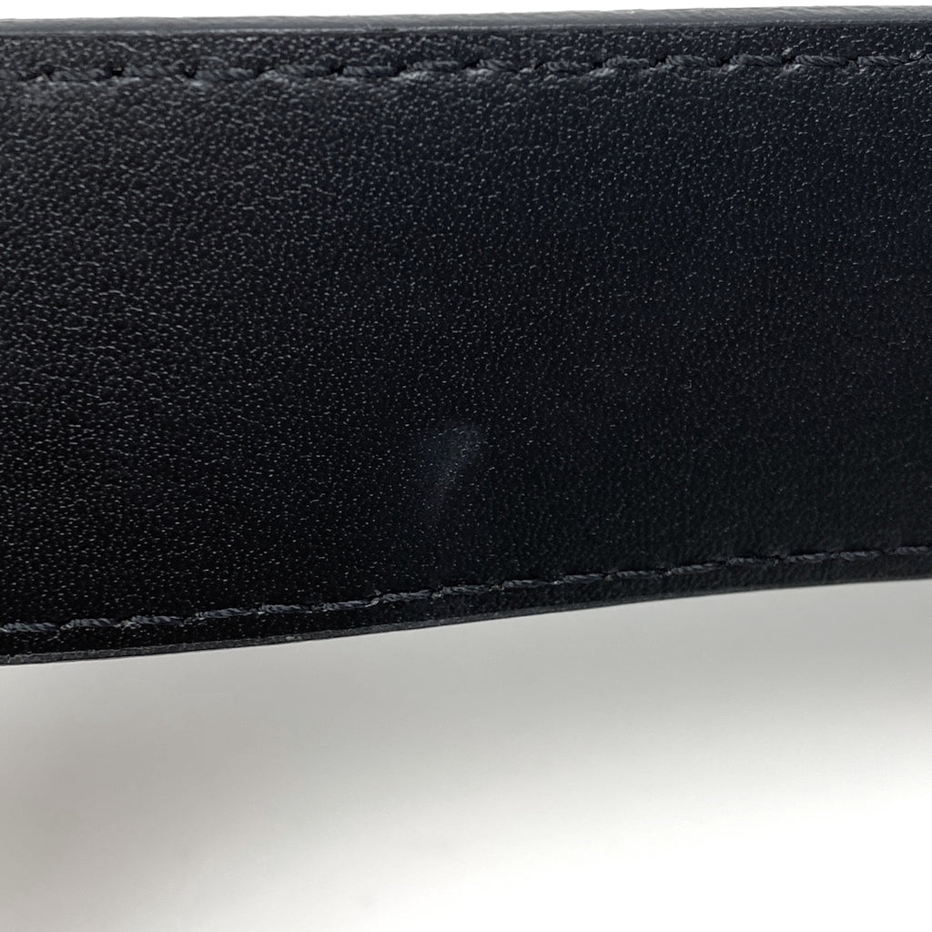 ルイ・ヴィトン サンチュール シグネチャー チェーン ベルト モノグラム ベルト レザー ブラック メンズ 【中古】brbag