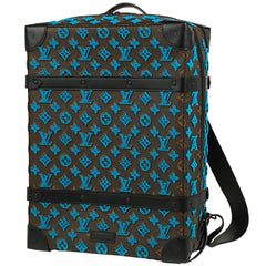 ルイ・ヴィトン ソフトトランク バックパック PM 手提げ リュック モノグラム ブラウン ブルー M45077 レディース 【中古】brbag