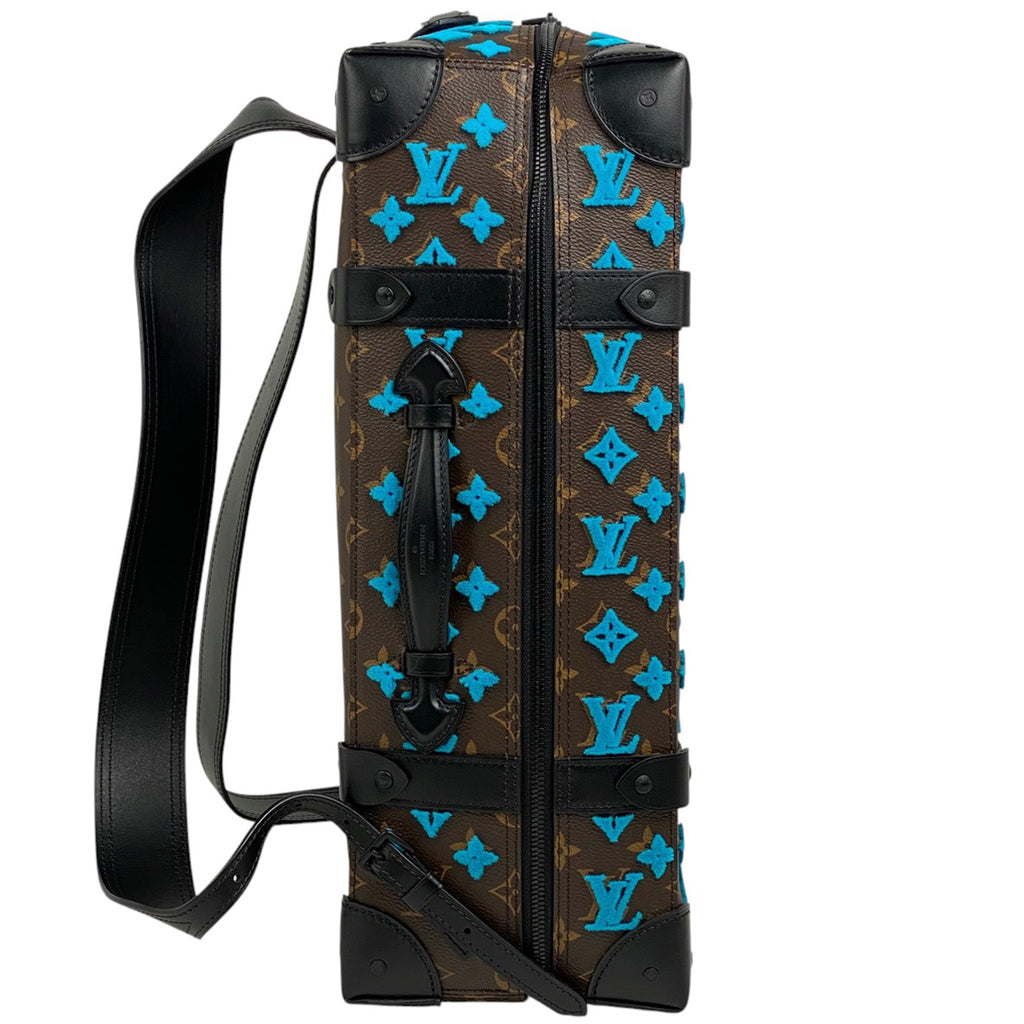 ルイ・ヴィトン ソフトトランク バックパック PM 手提げ リュック モノグラム ブラウン ブルー M45077 レディース 【中古】brbag