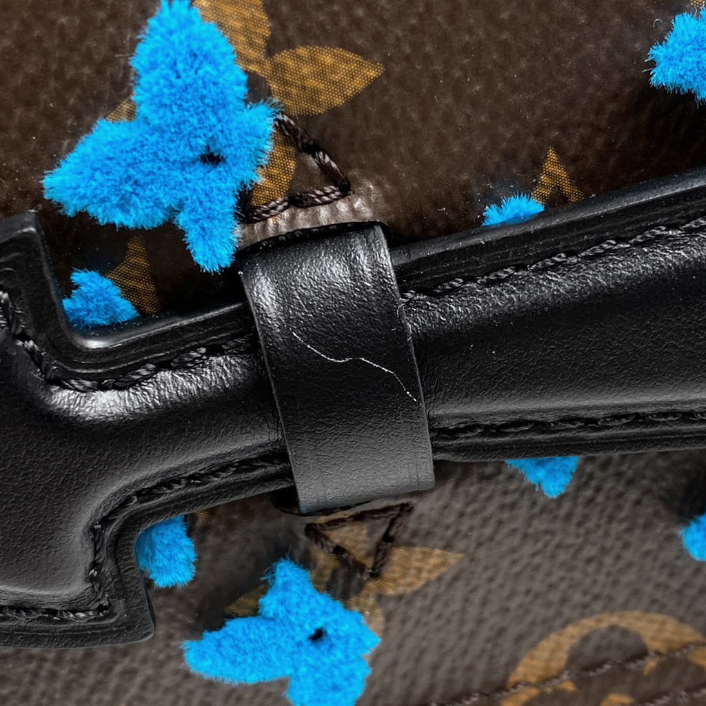 ルイ・ヴィトン ソフトトランク バックパック PM 手提げ リュック モノグラム ブラウン ブルー M45077 レディース 【中古】brbag