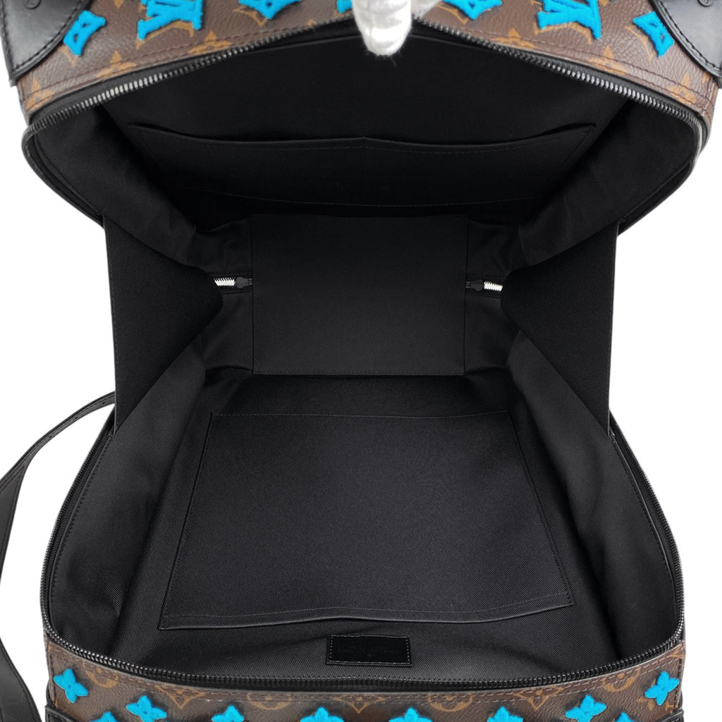 ルイ・ヴィトン ソフトトランク バックパック PM 手提げ リュック モノグラム ブラウン ブルー M45077 レディース 【中古】brbag