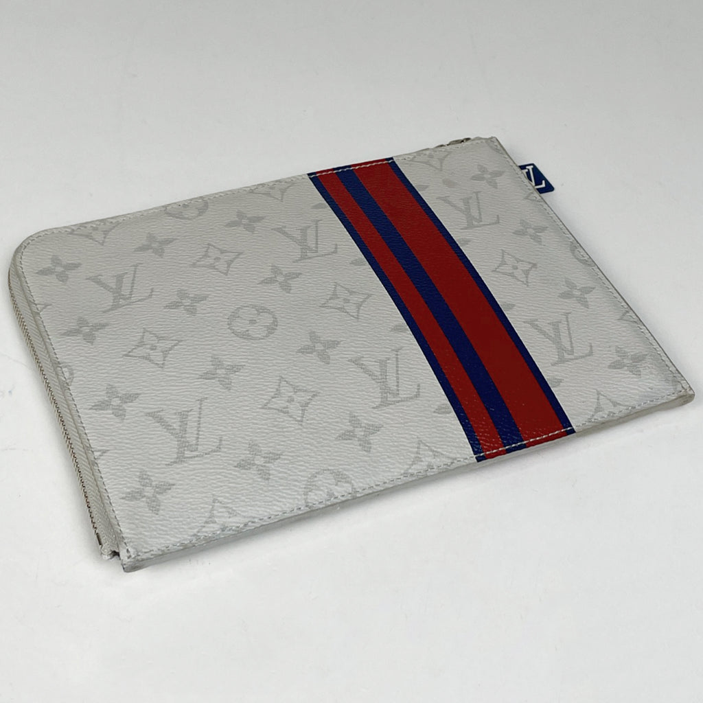 ルイ・ヴィトン ポシェット ジュールPM モノグラム クラッチバッグ ポーチ L字ファスナー セカンドバッグ タイガラマ ブロン(ホワイト) M61745 レディース 【中古】brbag