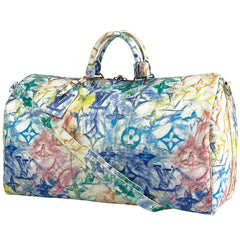 ルイ・ヴィトン キーポル バンドリエール 50 モノグラム パステルカラーズ 2WAY ショルダーバッグ ボストンバッグ モノグラム ホワイト M57486 レディース 【中古】brbag