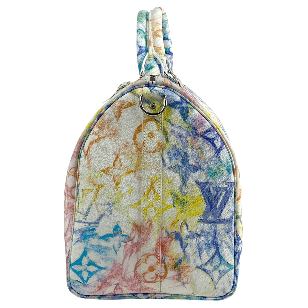 ルイ・ヴィトン キーポル バンドリエール 50 モノグラム パステルカラーズ 2WAY ショルダーバッグ ボストンバッグ モノグラム ホワイト M57486 レディース 【中古】brbag