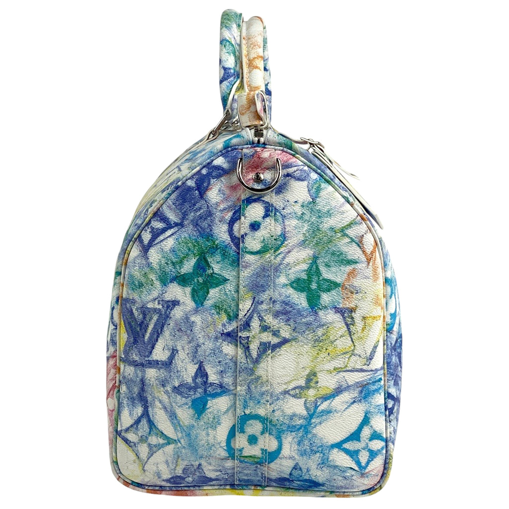 ルイ・ヴィトン キーポル バンドリエール 50 モノグラム パステルカラーズ 2WAY ショルダーバッグ ボストンバッグ モノグラム ホワイト M57486 レディース 【中古】brbag