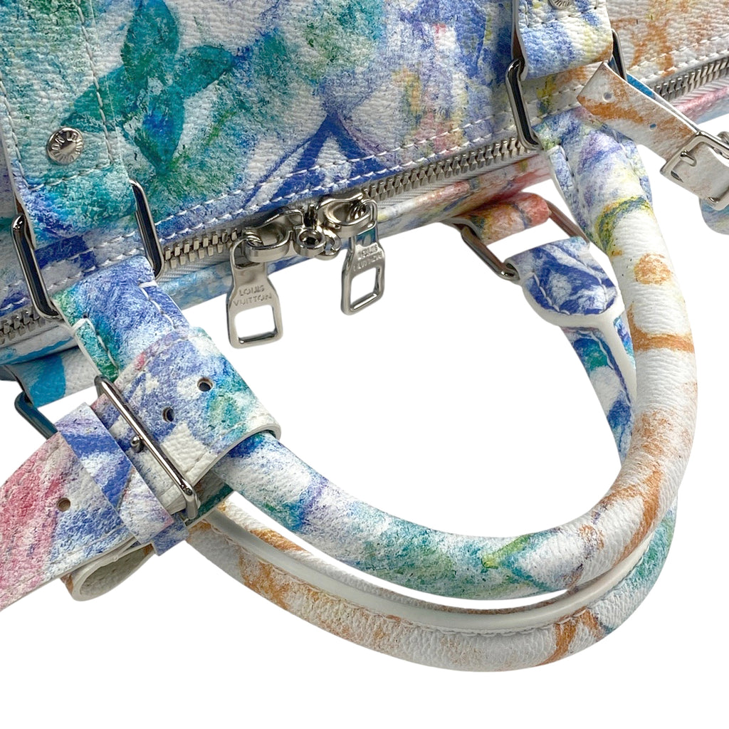 ルイ・ヴィトン キーポル バンドリエール 50 モノグラム パステルカラーズ 2WAY ショルダーバッグ ボストンバッグ モノグラム ホワイト M57486 レディース 【中古】brbag