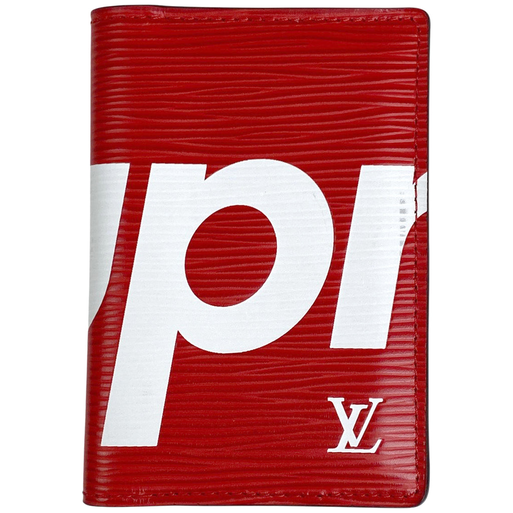 ルイ・ヴィトン オーガナイザー ドゥ ポッシュ シュプリーム Supreme コラボ カードケース エピ レッド M67714 メンズ 【中古】brbag