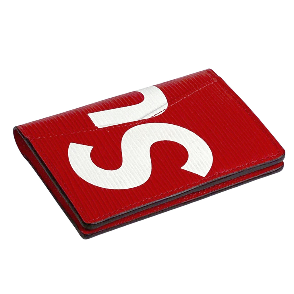 ルイ・ヴィトン オーガナイザー ドゥ ポッシュ シュプリーム Supreme コラボ カードケース エピ レッド M67714 メンズ 【中古】brbag