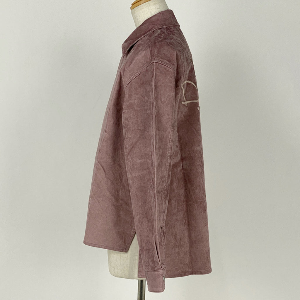 クリスチャンディオール カクタスジャック シャツジャケット ブルゾン ロゴ トラヴィス スコット オーバーサイズ トップス 長袖シャツ コットン ポリウレタン パープル メンズ 【中古】brapp