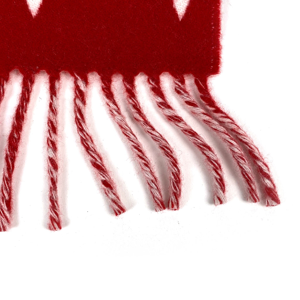 ルイ・ヴィトン モノグラム マフラー シュプリーム コラボ マフラー ウール カシミヤ レッド レディース 【中古】brbag