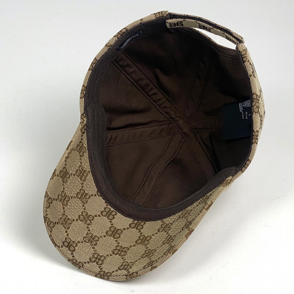 バレンシアガ The Hacker Cap ハッカープロジェクト グッチ 帽子 キャップ ポリエステル ナイロン コットン ベージュ レディース 【中古】brapp