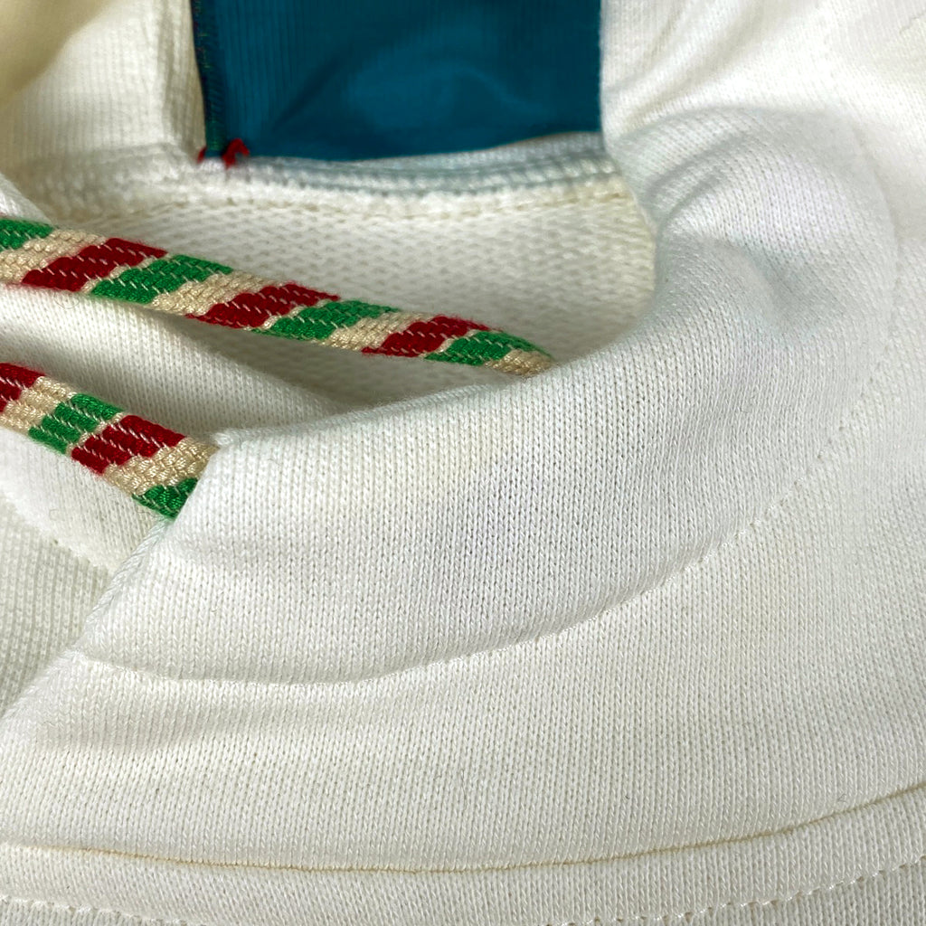 グッチ ロゴ パーカー グッチ 22SS × adidas サイドライン トップス パーカー 綿 アイボリー メンズ 【中古】brapp