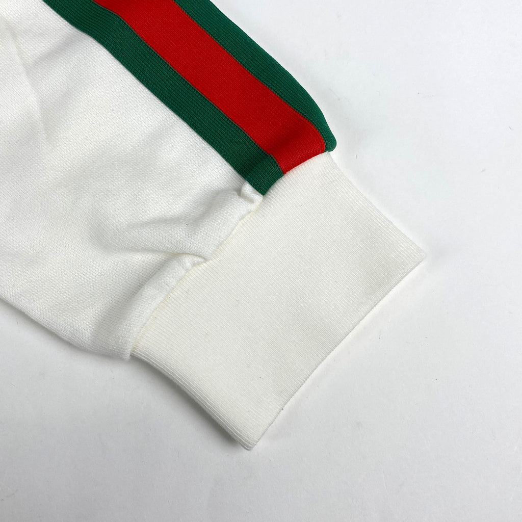 グッチ ロゴ パーカー グッチ 22SS × adidas サイドライン トップス パーカー 綿 アイボリー メンズ 【中古】brapp