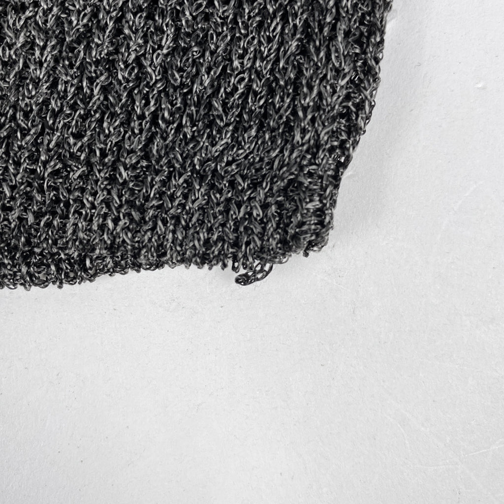 ドルチェアンドガッバーナ Vネック ニット セーター 透かし編み トップス ニット レーヨン ダークグレー メンズ 【中古】brapp