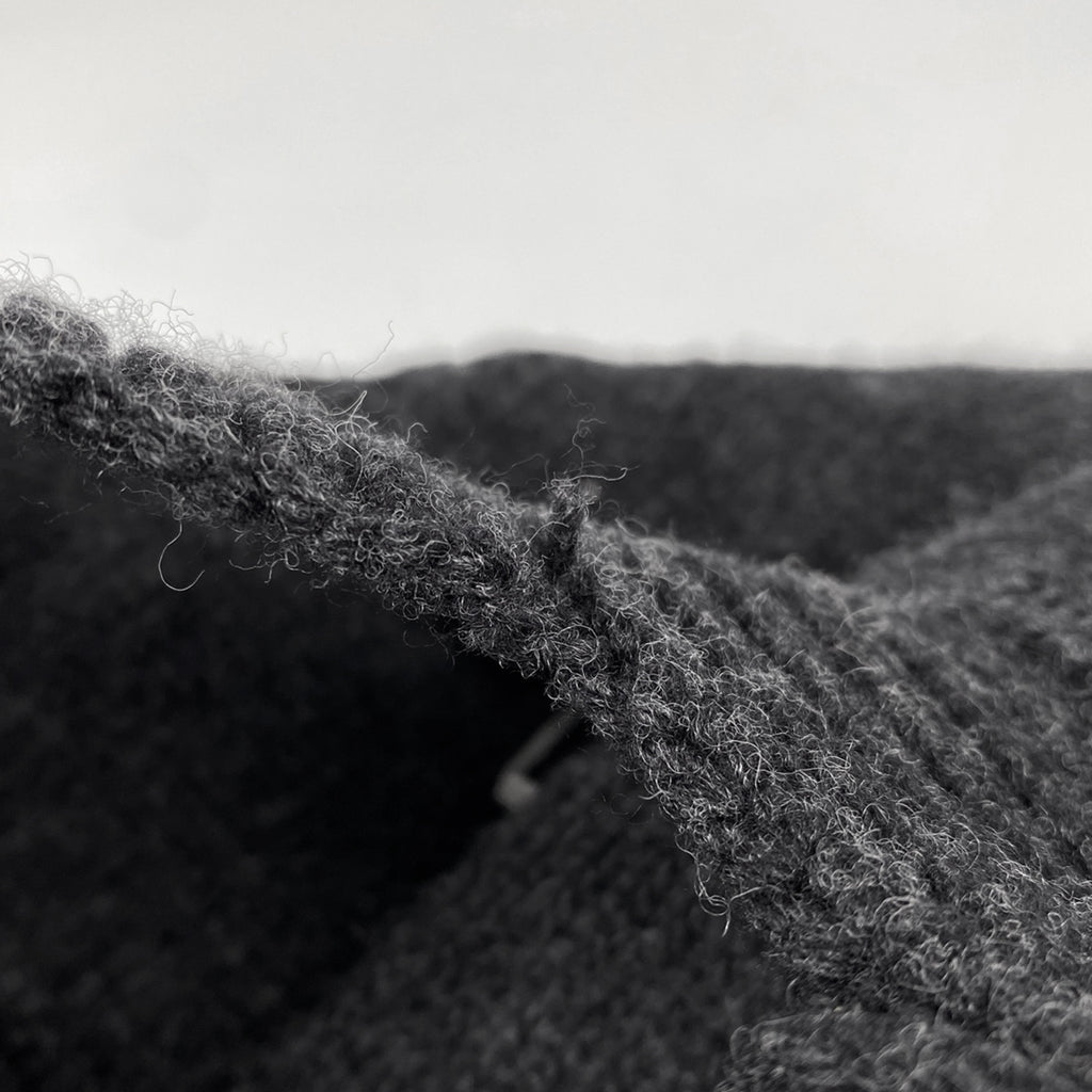 イヴ・サンローラン フリンジ ニットコート スタンドカラー カーディガン アウター その他コート ウール グレー レディース 【中古】brapp